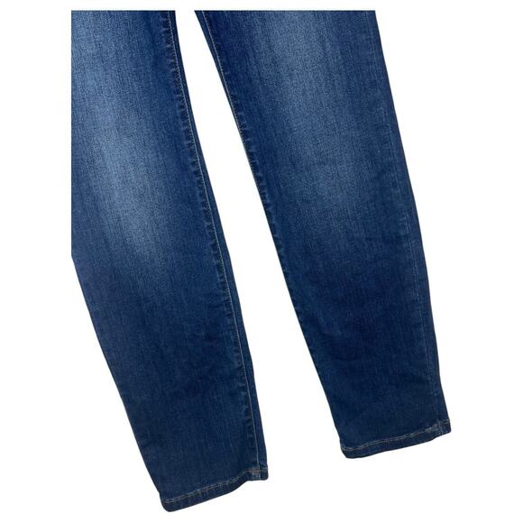 Judy Blue Jeans Womens 5 27 Blue Straight Fit Dark Wash Mid Rise Wiskering JB823 - Picture 2 of 12